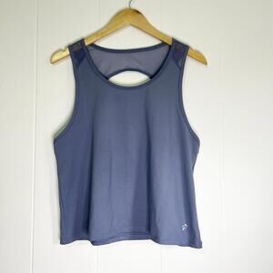 V A Core Purple Active Workout Open Back Sleeveless Tank Top Women's Large